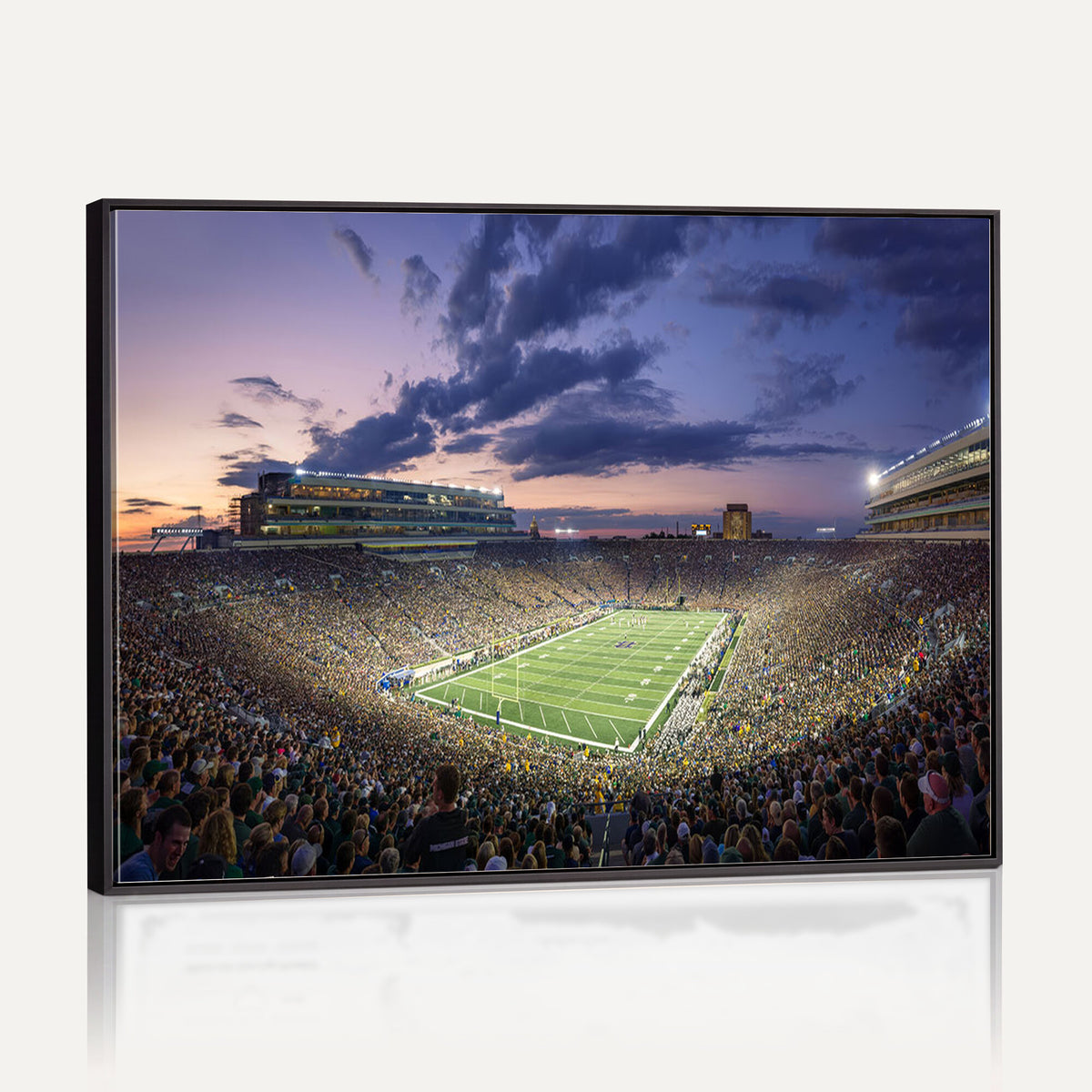 50825-MGV-CV-36X24 - Notre Dame Fighting Irish Football Team Print, Notre Dame Stadium Wall Art Canvas Print