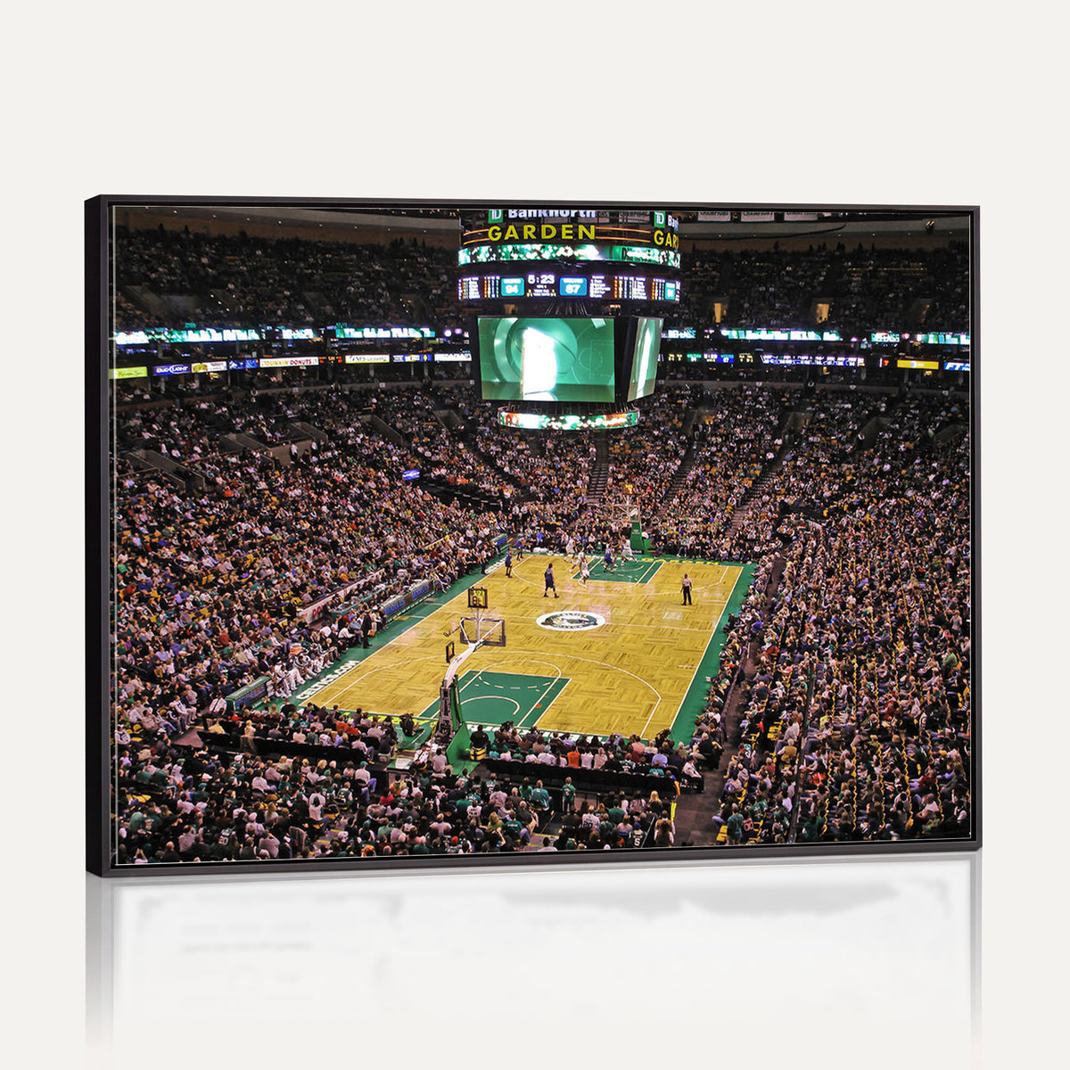 21705-MGV-CV-36X24 - TD Garden Basketball Canvas Wall Art | Boston Celtics Live Action