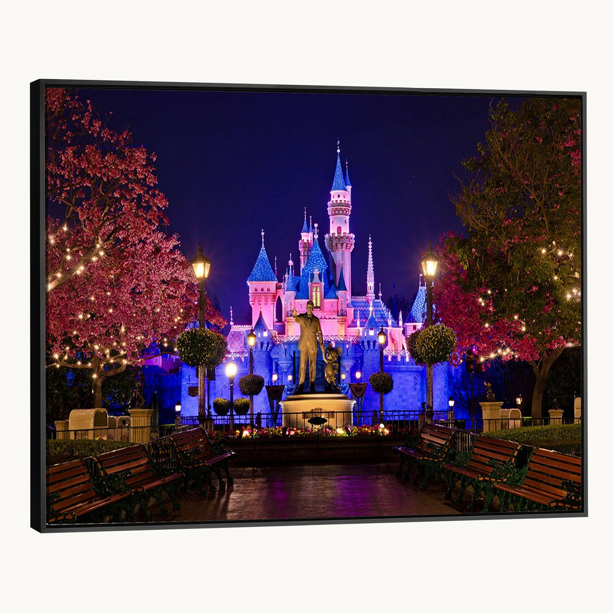 79435-MGV-CV-24X16 - Castle Large Wall Art, Disney Magic Kingdom Kids Room Decor and Christmas Gift