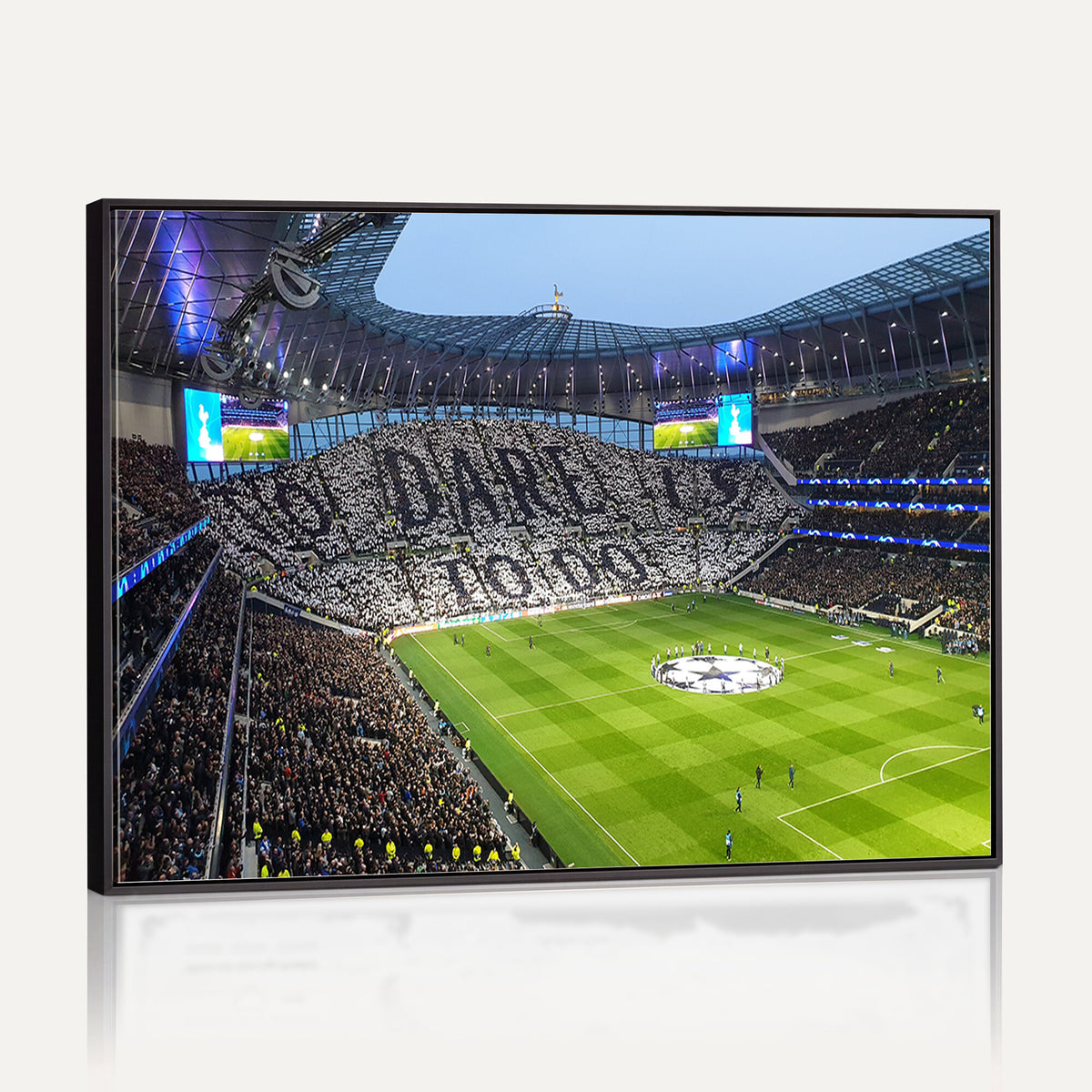 38765-MGV-CV-36X24 - Tottenham Hotspur Stadium Canvas Print, Match Day Triple Canvas Wall Art