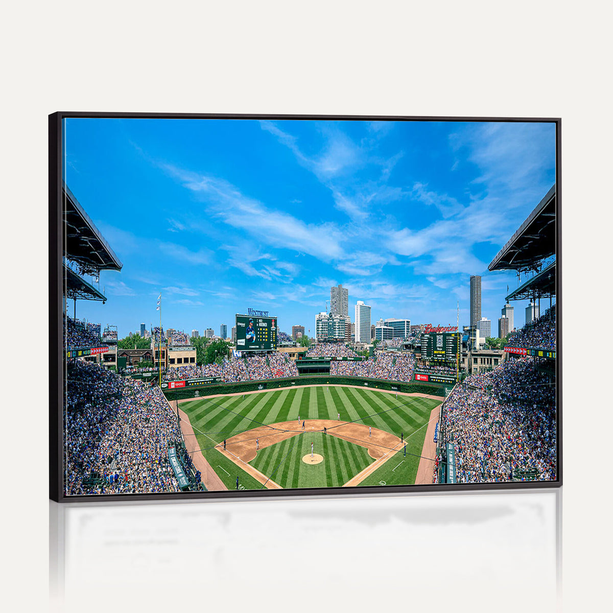 32373-MGV-CV-36X24 - Wrigley Field Chicago Cubs Panoramic Art Multi-Piece Canvas
