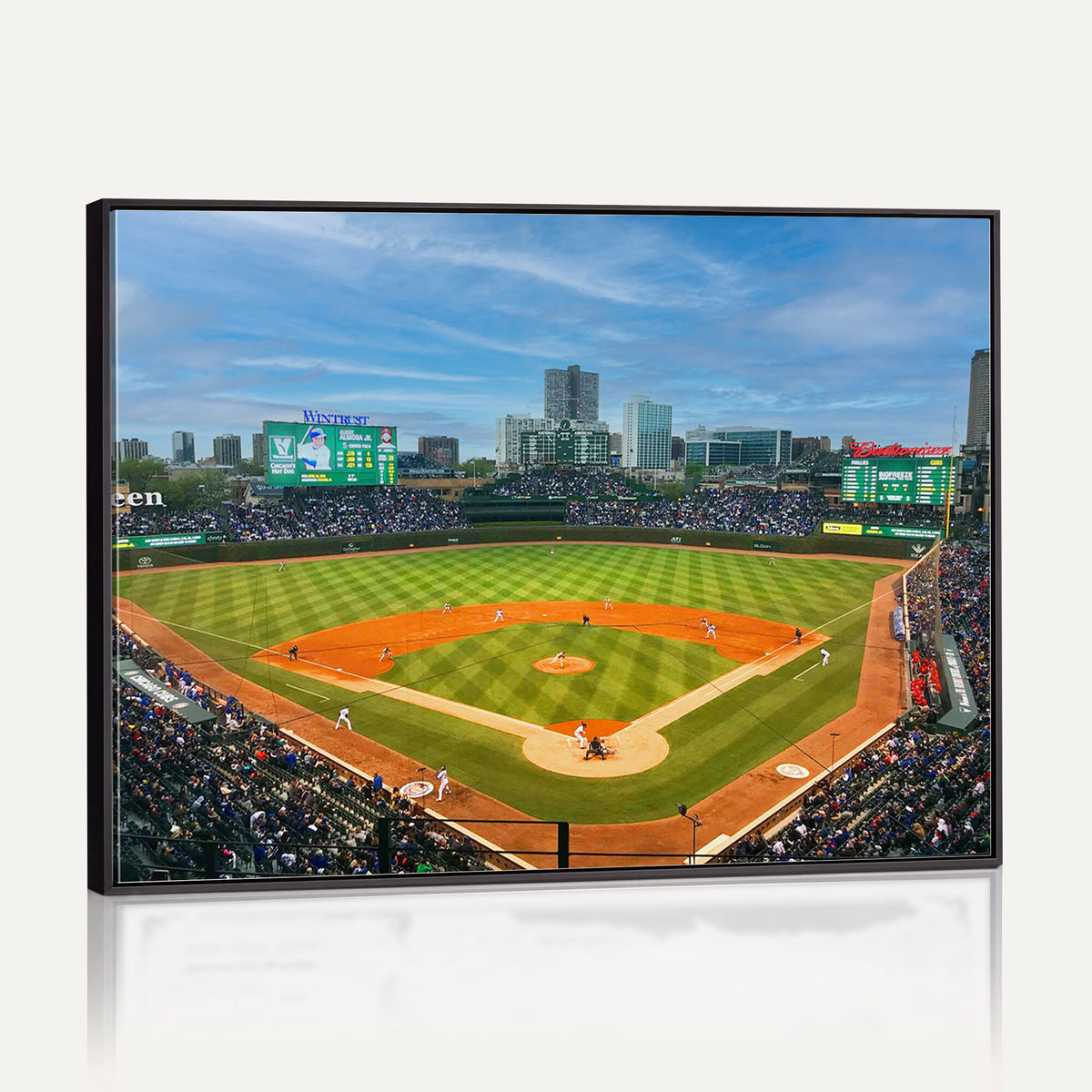 86839-MGV-CV-36X24 - Wrigley Field Chicago Cubs Panoramic Canvas Print