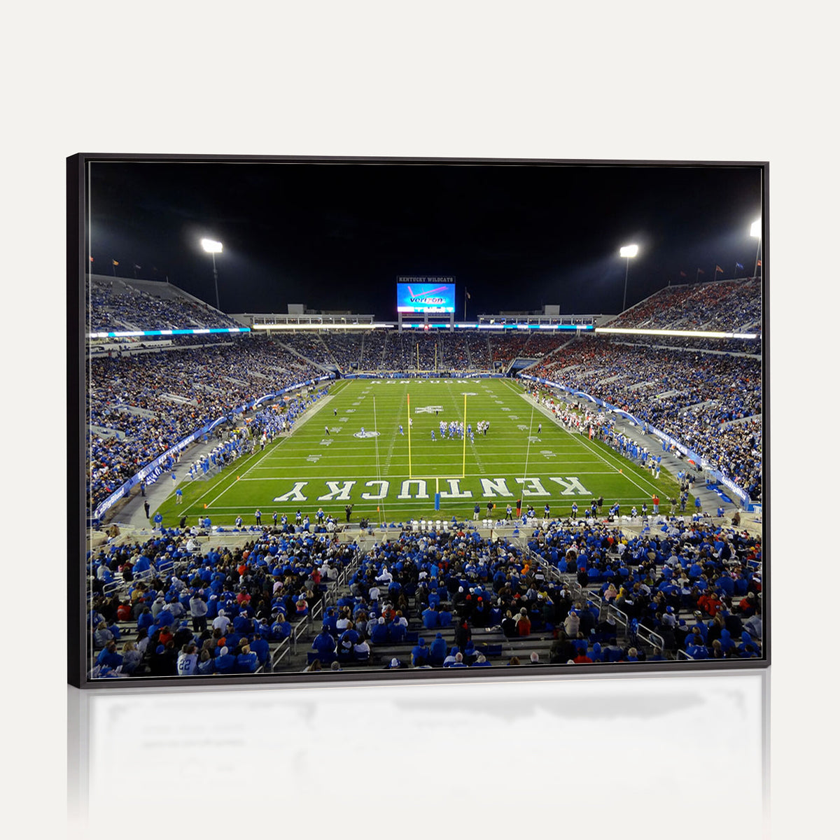 14304-MGV-CV-36X24 - Kroger Field Canvas Wall Art, Kentucky Stadium Wall Art, Framed and Ready to Hang