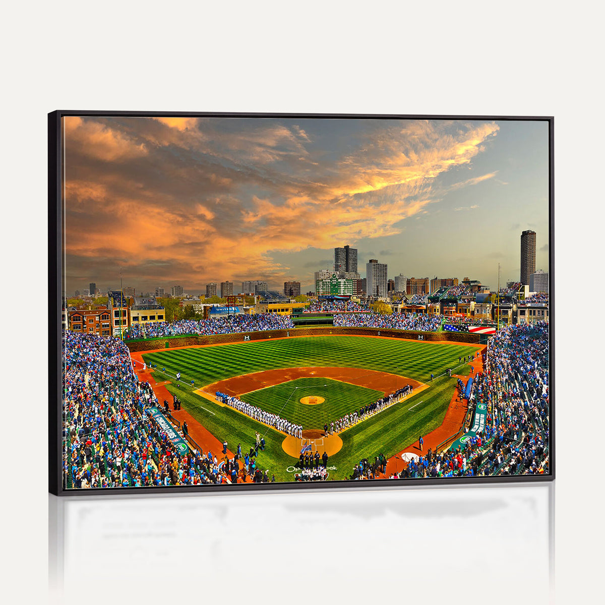 45635-MGV-CV-36X24 - Chicago Wrigley Field Wall Art Canvas Print
