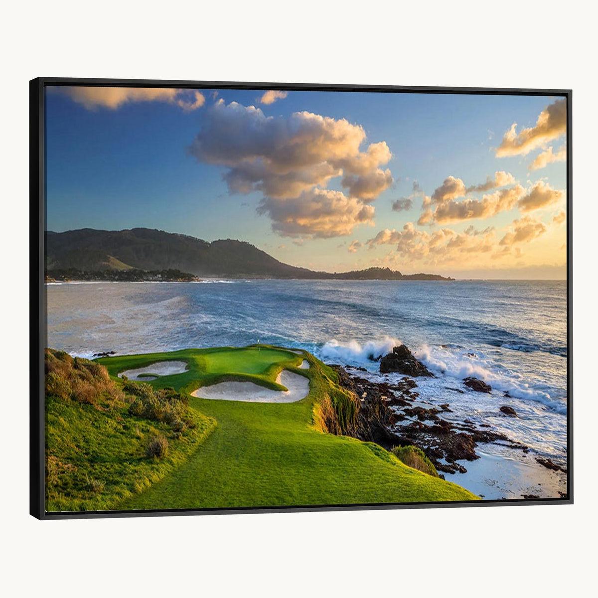 50107048-MGV-CV-24X16 - Pebble Beach Golf Links Wall Art Canvas Print