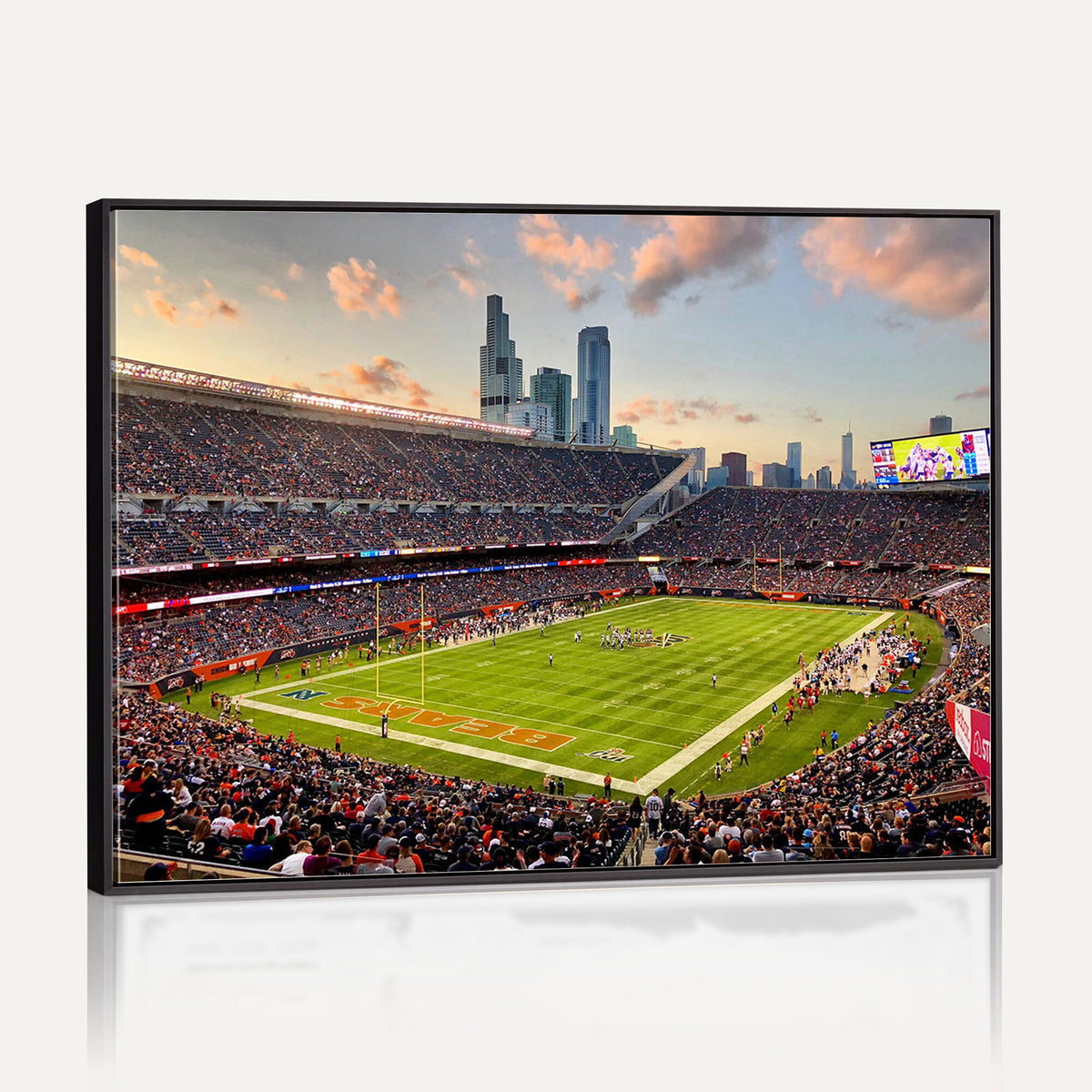 55377093-PAN-FL-20X10 - Chicago Bears Soldiers Field Wall Art Canvas Print, Man Cave Wall Decor