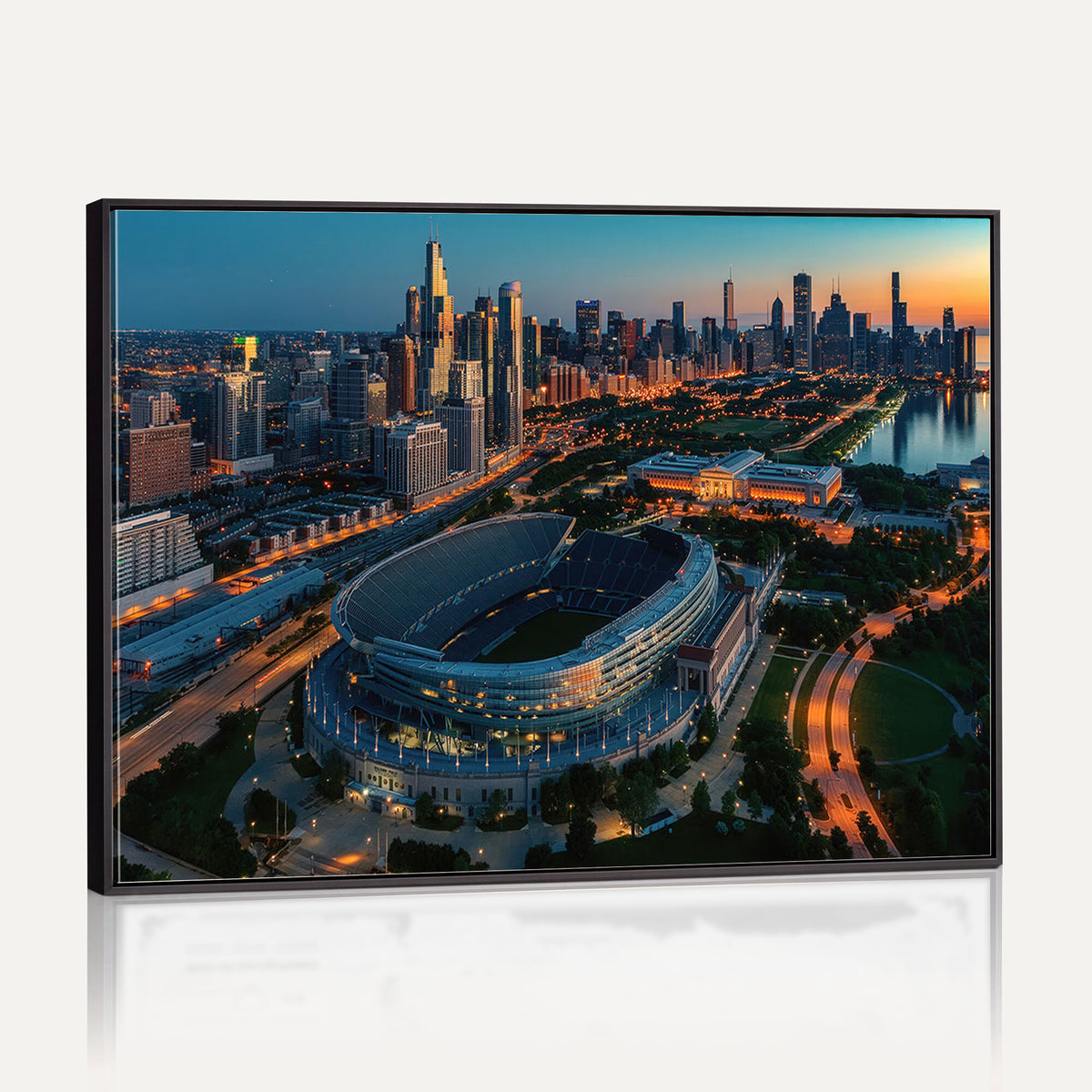 36690345-MGV-CV-36X24 - Chicago Bears Soldiers Field Wall Art Canvas Print