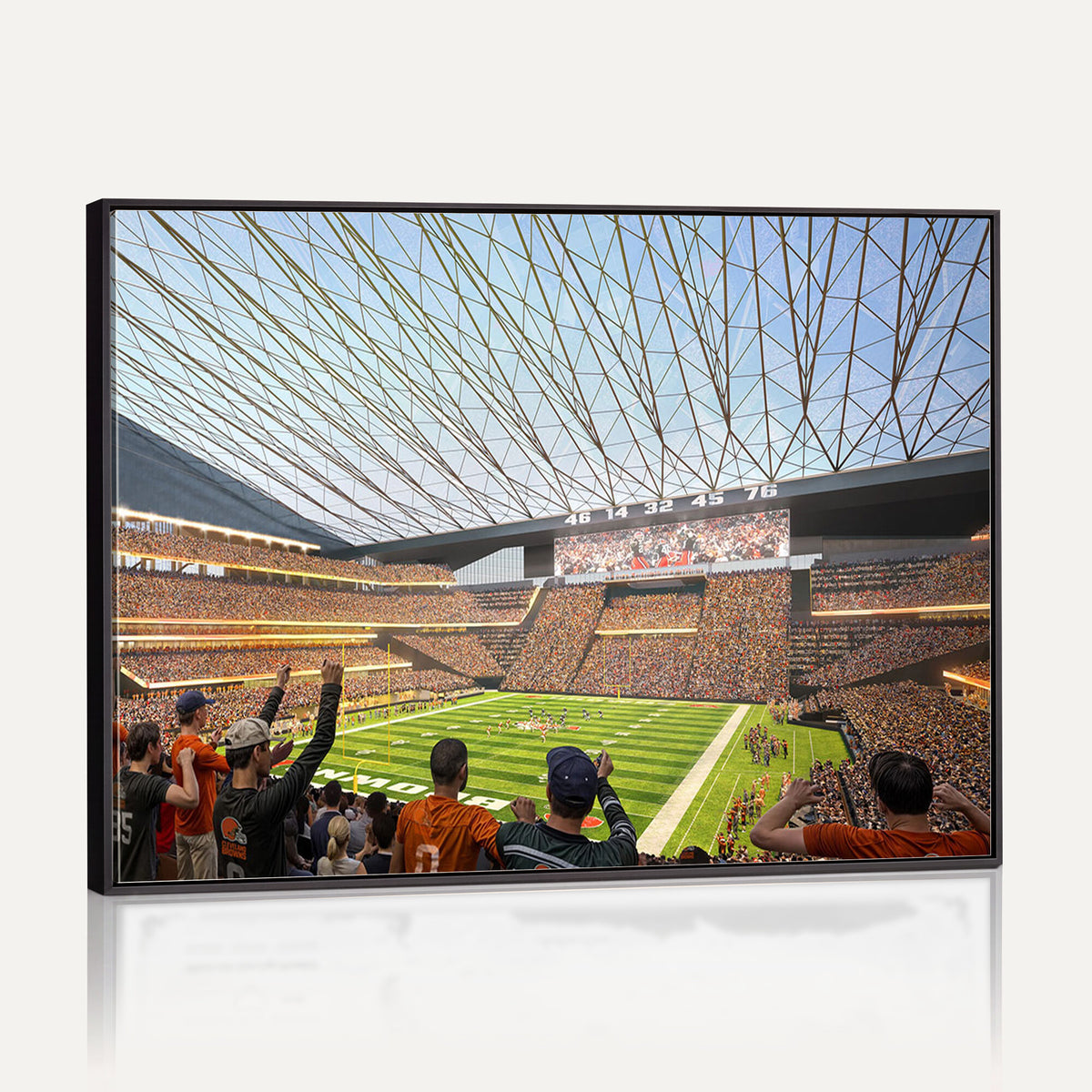81960112-MGV-CV-36X24 - Cleveland Browns Stadium Wall Art Canvas Print