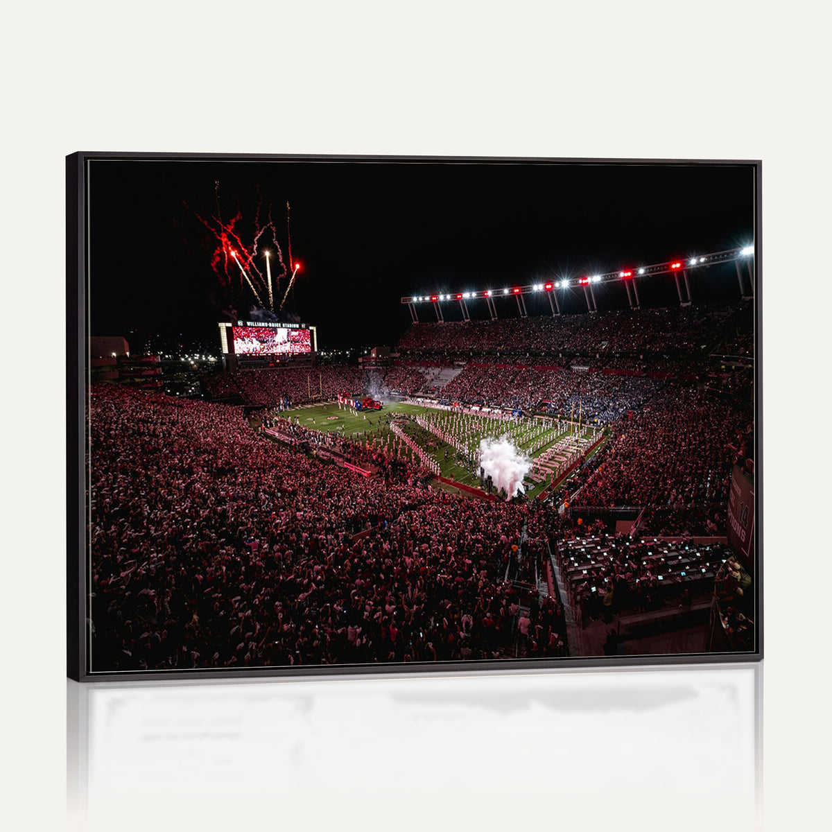 60690191-MGV-CV-36X24 - William Brice Stadium Wall Art Print, Baseball Game Room