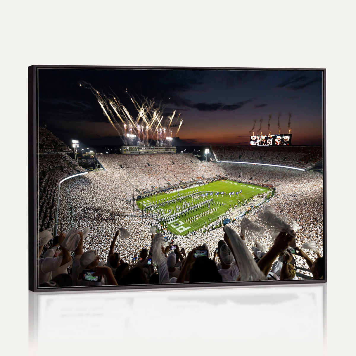 26666-MGV-CV-36X24 - Penn State Stadium Wall Art Canvas Print, White Out