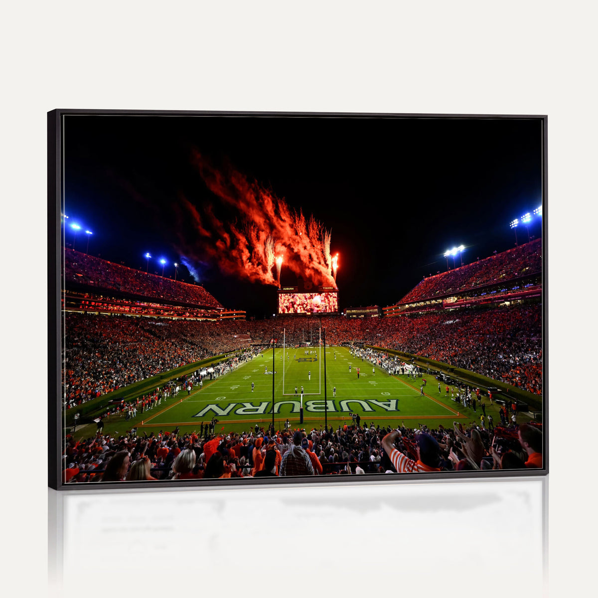 59046876-MGV-CV-36X24 - Jordan-Hare Football Stadium Wall Art Canvas Print, Football Stadium Aerial View