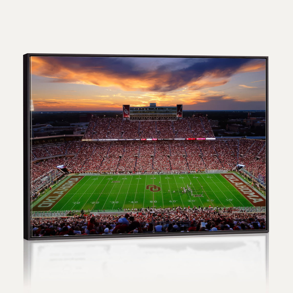 51457497-MGV-CV-36X24 - Oklahoma Sooners Stadium Wall Art Canvas Print, College Football Decor