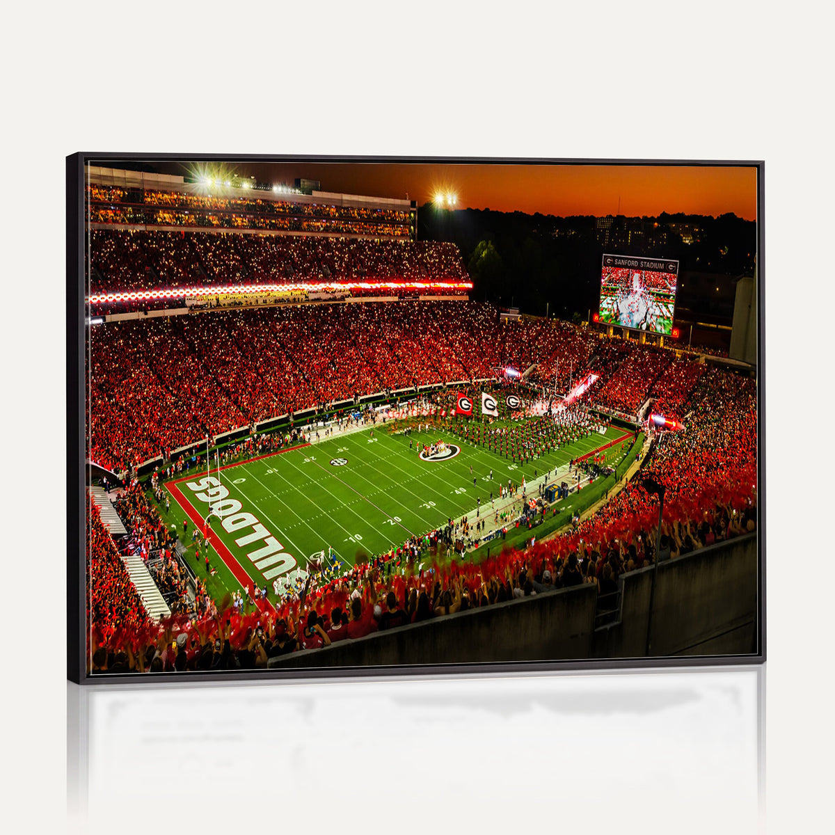 48894104-MGV-CV-36X24 - Georgia Bulldogs Stadium Wall Art Canvas Print, Sanford Stadium