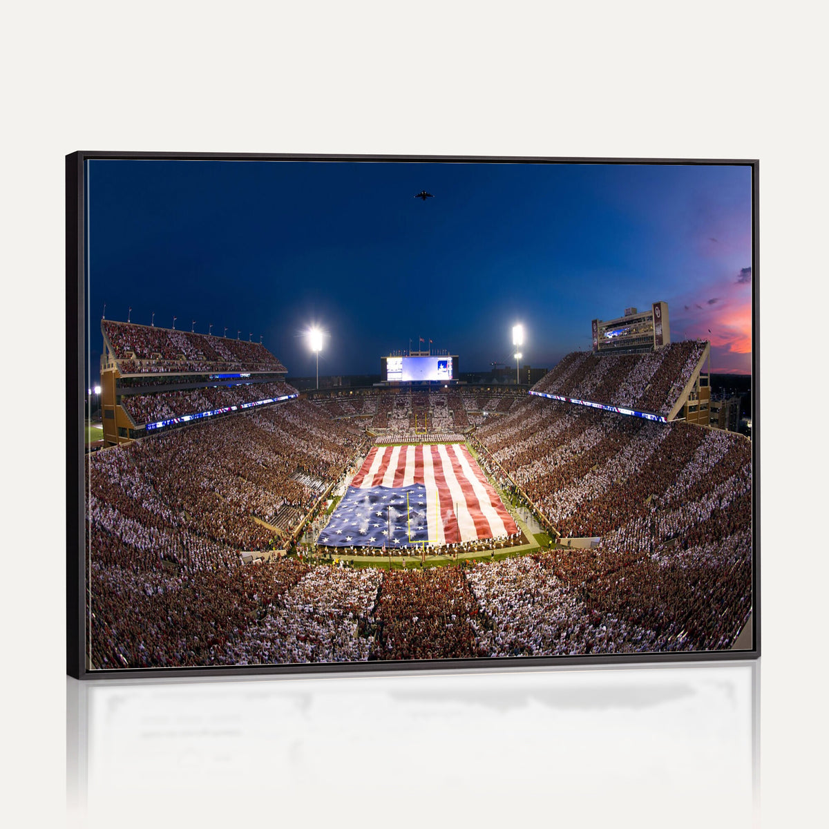 12979182-MGV-CV-36X24 - Oklahoma Sooners Memorial Stadium Wall Art Canvas Print