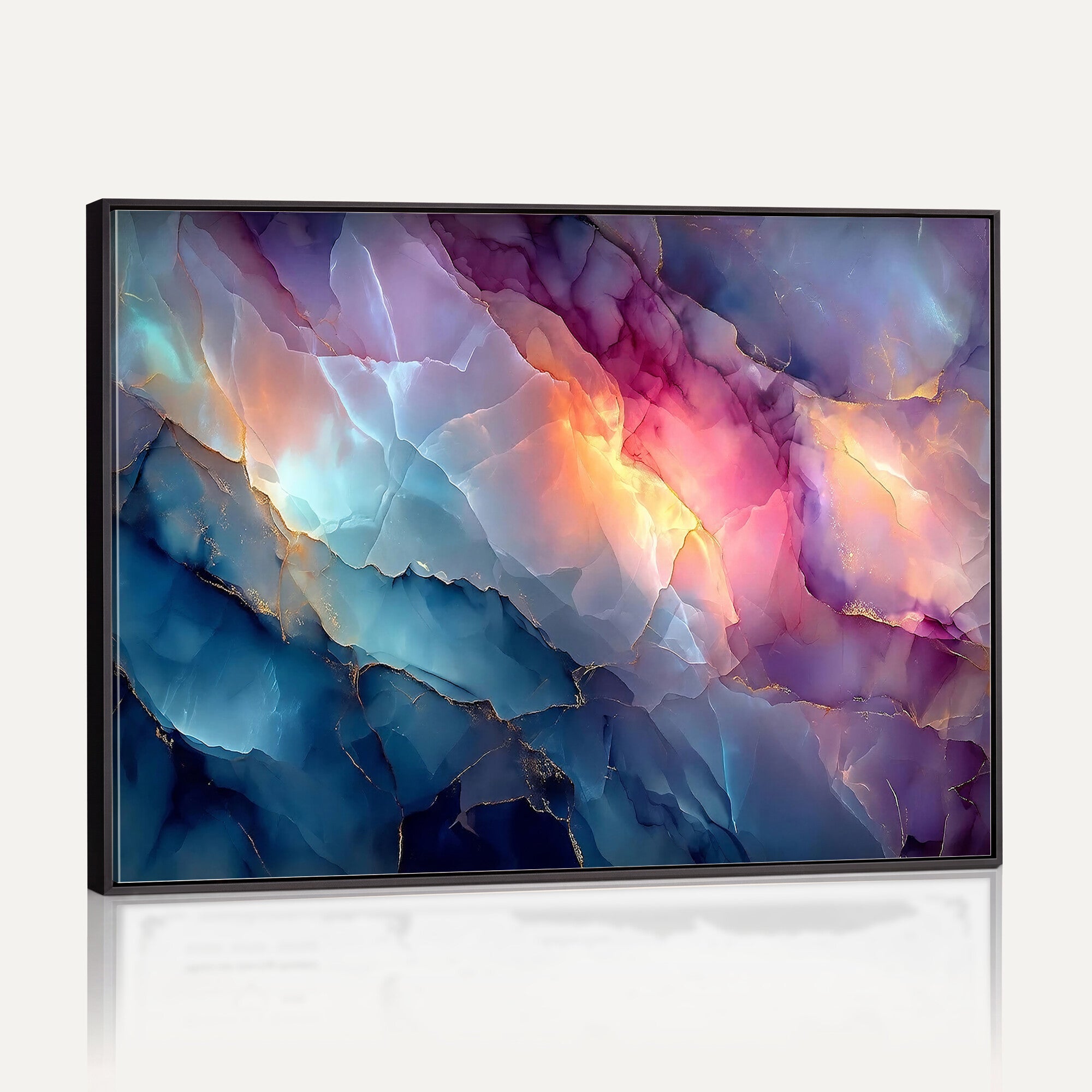 28163849-MGV-CV-36X24 - Colorful Abstract Canvas Wall Art Print, Vibrant Popup Color Art Print