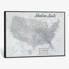 66120672-MGV-CV-36X24 - Personalized America Push Pin Travel Map Canvas Wall Art for Custom Family Gift