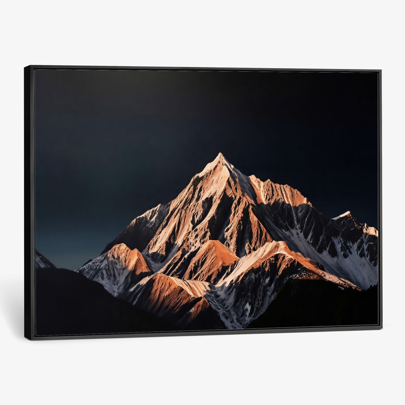 10196184-MGV-CV-36X24 - Snow Mountain Wall Art Canvas Print for Living Room Decor