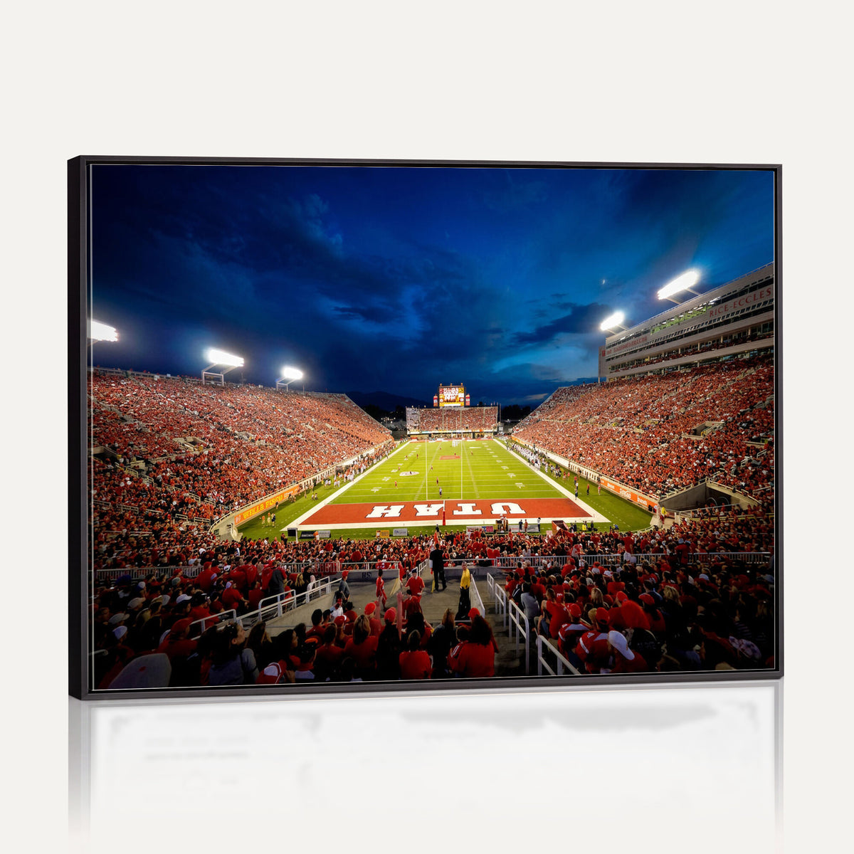 74019251-MGV-CV-36X24 - Rice-Eccles Stadium Wall Art Canvas Print - Utah Salt Lake City Stadium Print