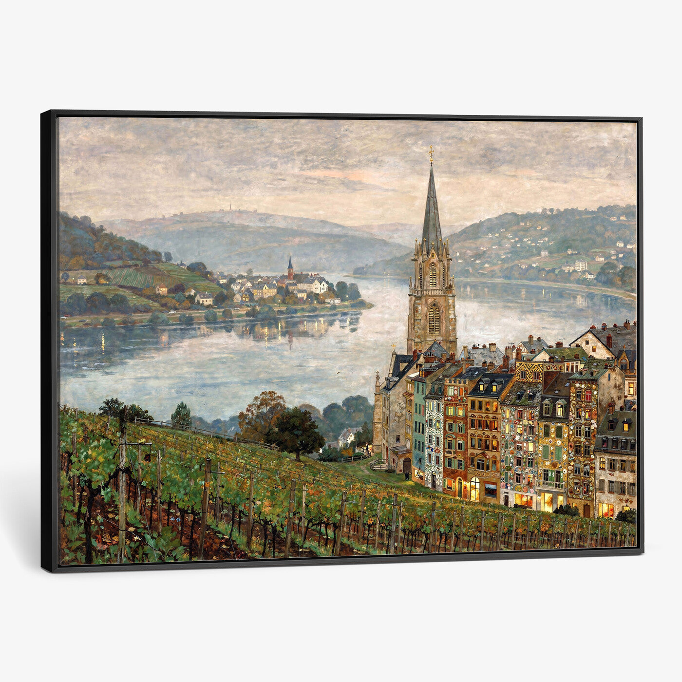 62626662-MGV-CV-36X24 - Mosel City Mosel River by Nicolai Astudin Wall Art Canvas Print