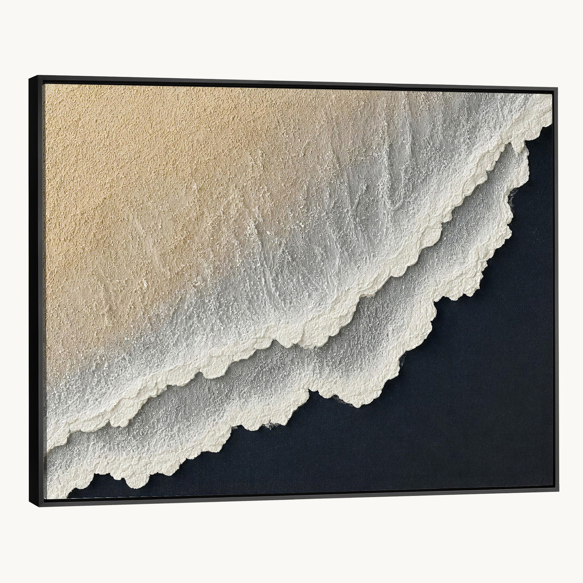 32969959-MGV-CV-24X16 - Abstract Ocean Wave Canvas Wall Art, Coastal Beach Wall Decor for Living Room