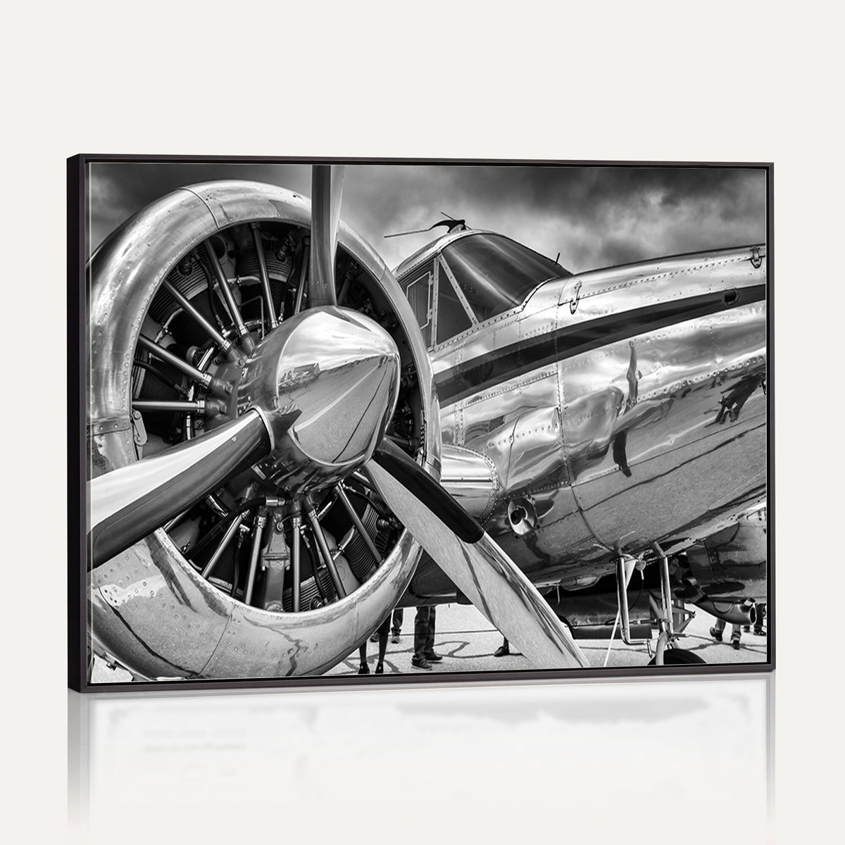 40672-MGV-CV-36X24 - Vintage Antique Airplane Wall Art Canvas Print