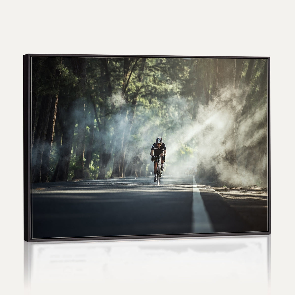 60298-MGV-CV-36X24 - Cycling Road Bike in the Morning, Cycling Road Bike Canvas Print