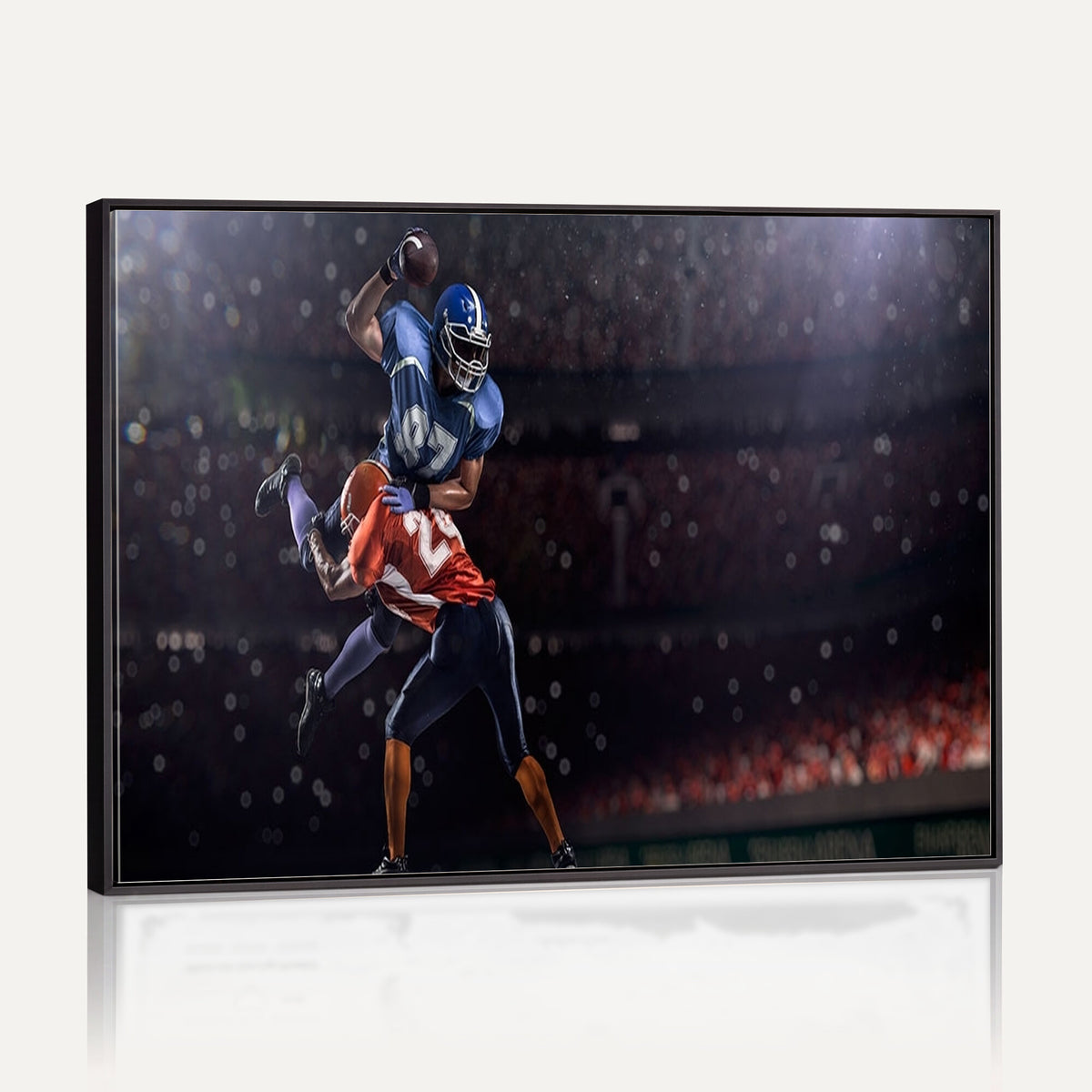 68009-MGV-CV-36X24 - American Football Wall Art Canvas Print, Stadium Sport Wall Art Print