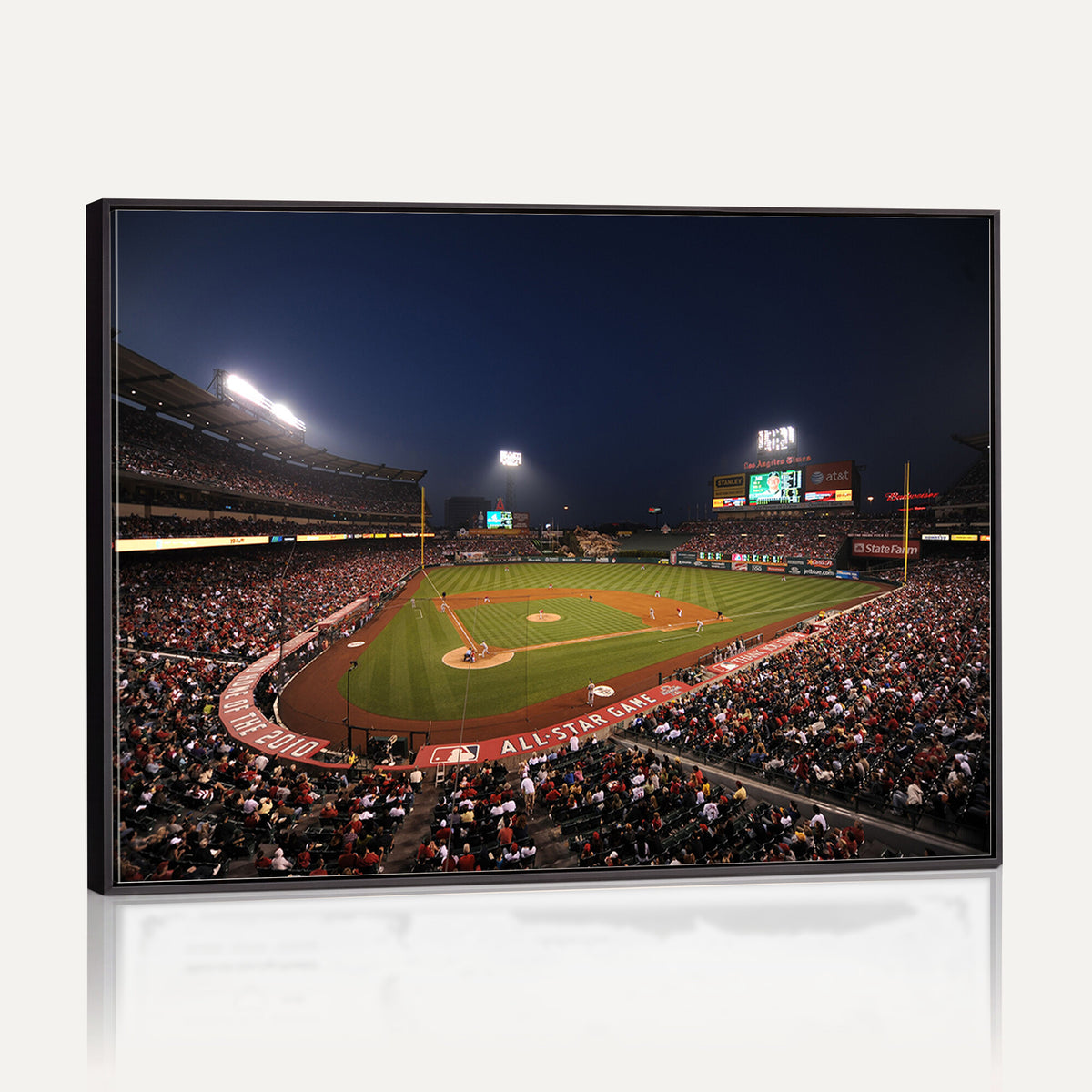 88896-MGV-CV-36X24 - Los Angeles Angels Baseball Team Print, Anaheim Angel Stadium Wall Art