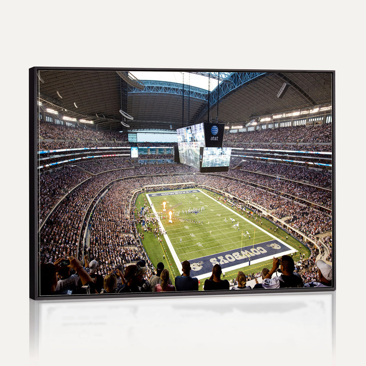 82096-MGV-CV-36X24 - Dallas Cowboys Football Team Print - Arlington AT&T Stadium Wall Art Canvas Print