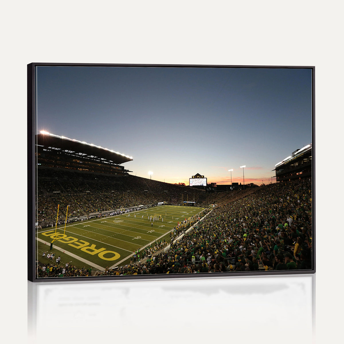 21429-MGV-CV-36X24 - Oregon Ducks Football Team Print - Eugene Autzen Stadium Wall Art Canvas Print