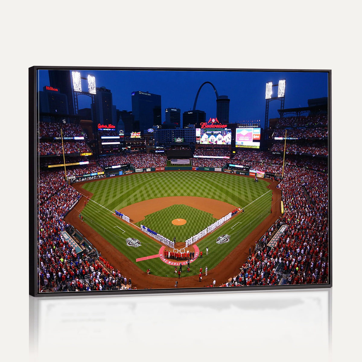 11925-MGV-CV-36X24 - St. Louis Cardinals Baseball Team Print, Busch Stadium Wall Art