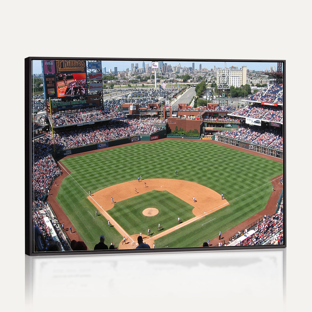 85755-MGV-CV-36X24 - Philadelphia Phillies Baseball Team Print - Philadelphia Citizens Bank Park Stadium Wall Art Canvas