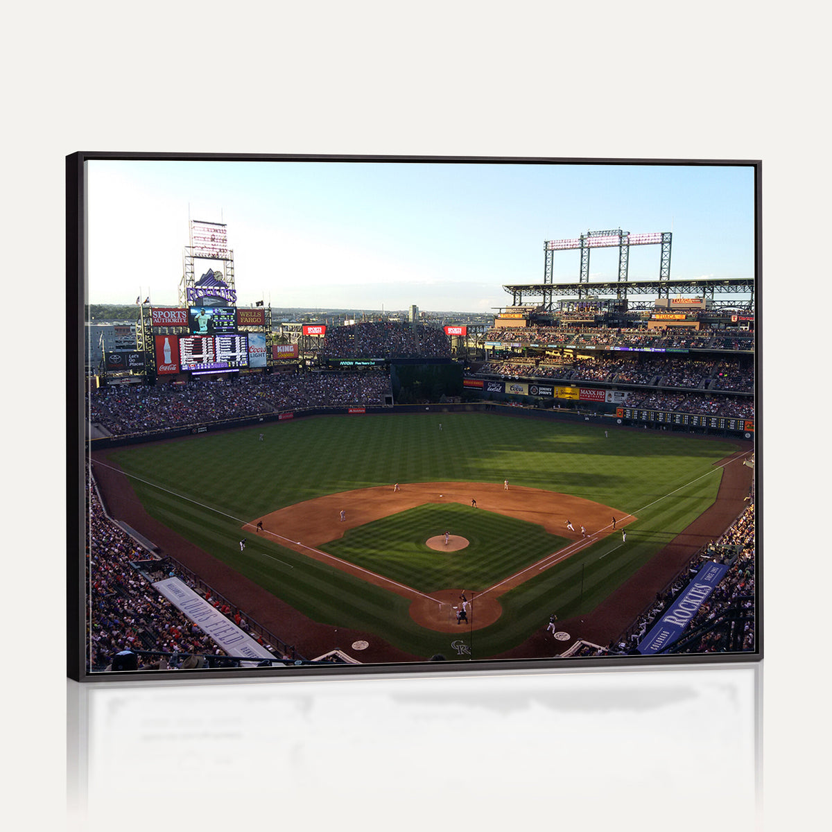 21638-MGV-CV-36X24 - Colorado Rockies Coors Field Wall Art Canvas Print, MLB Baseball Stadium