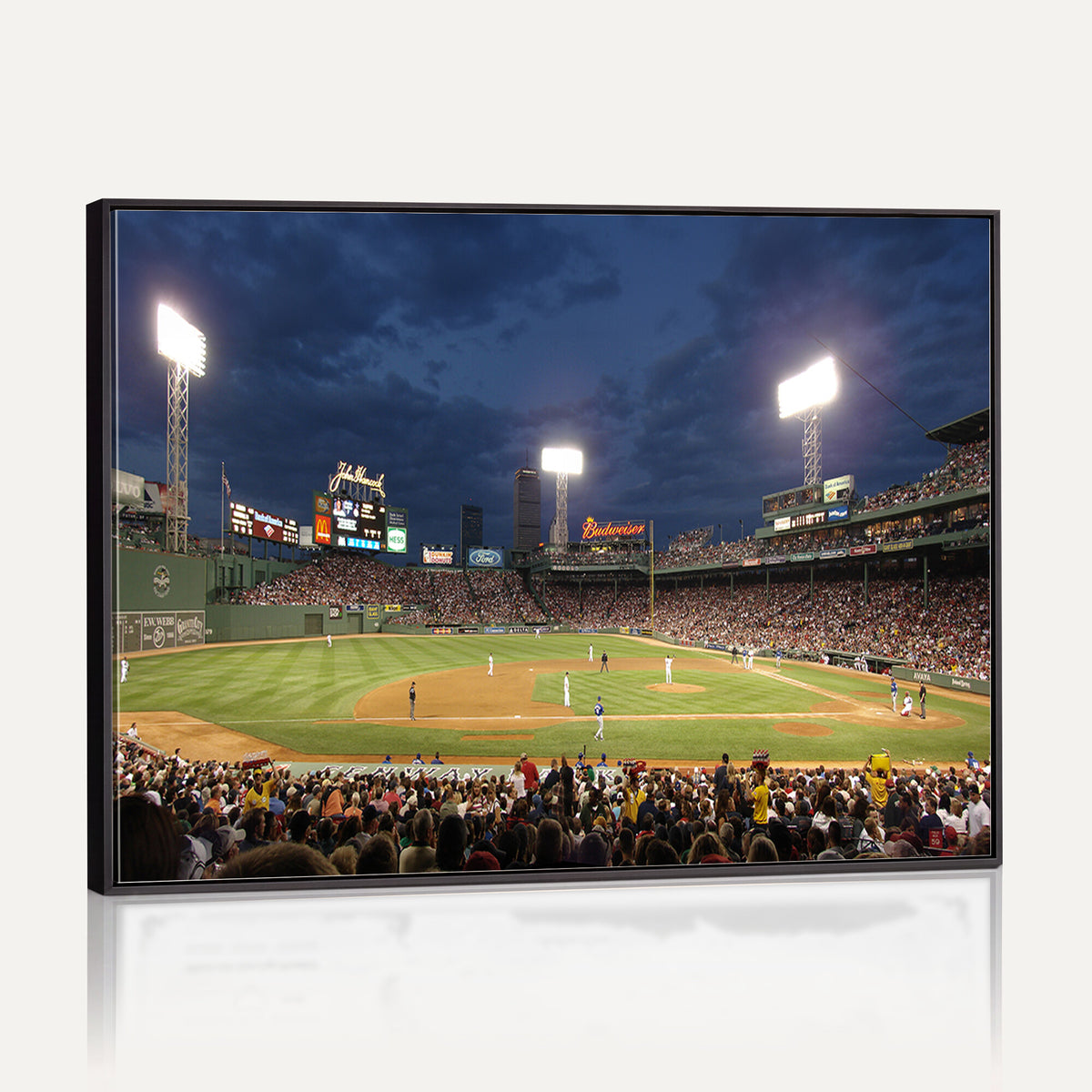 85099-MGV-CV-36X24 - Boston Red Sox Baseball Team Print Canvas, Massachusetts Fenway Park Stadium Wall Art