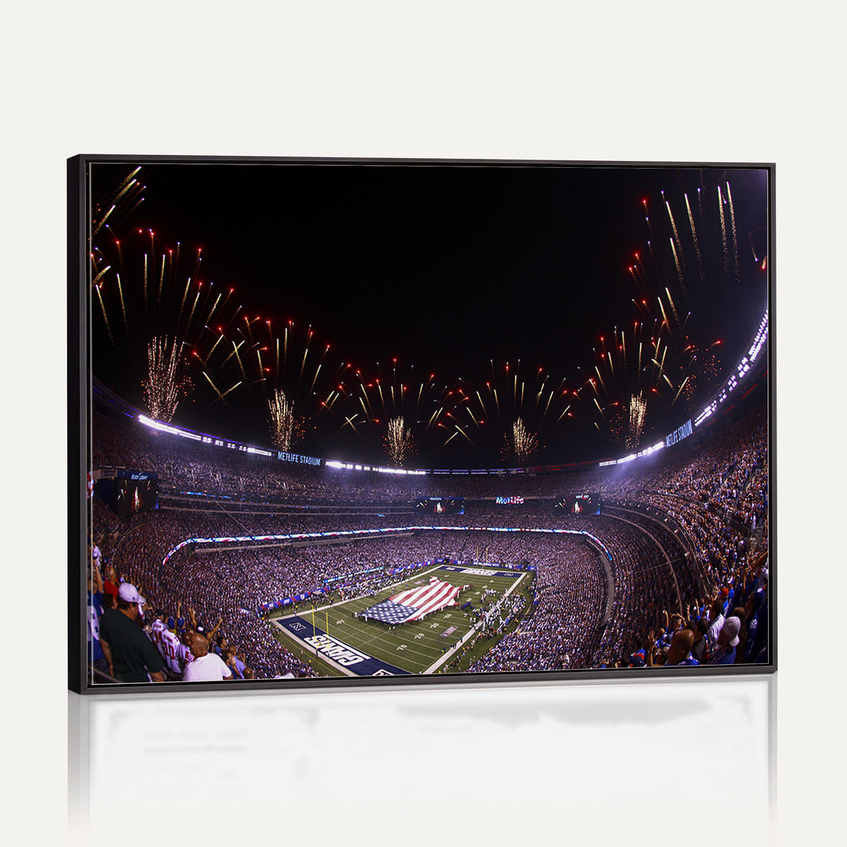 56360-MGV-CV-36X24 - New York Giants Football Team Print, East Rutherford MetLife Stadium Wall Art