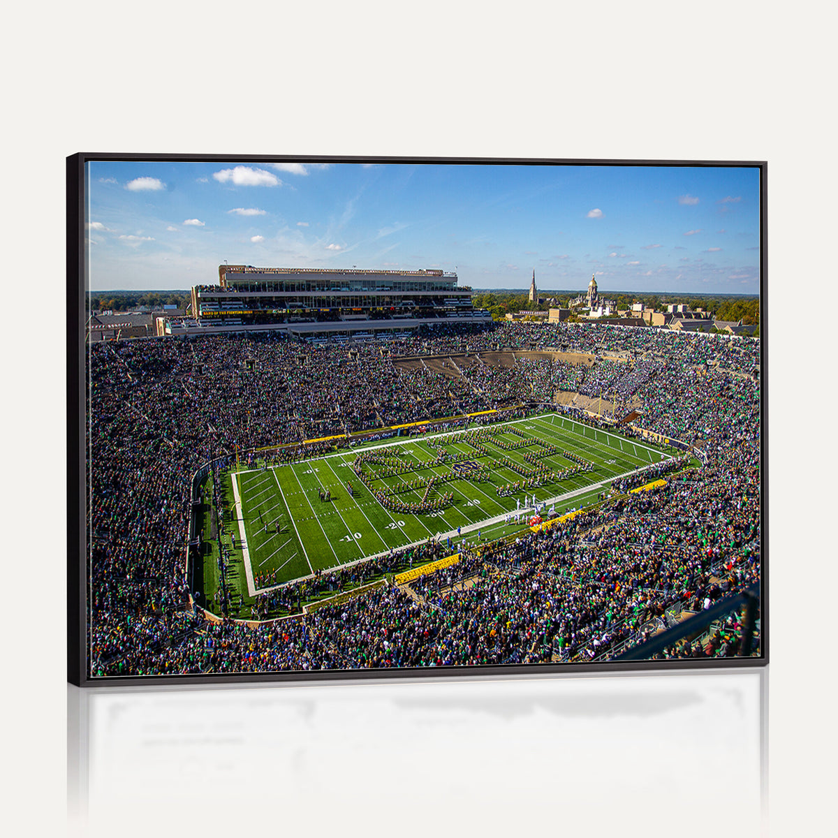 50114-MGV-CV-36X24 - Notre Dame Fighting Irish Football Team Print, Notre Dame Stadium Wall Art