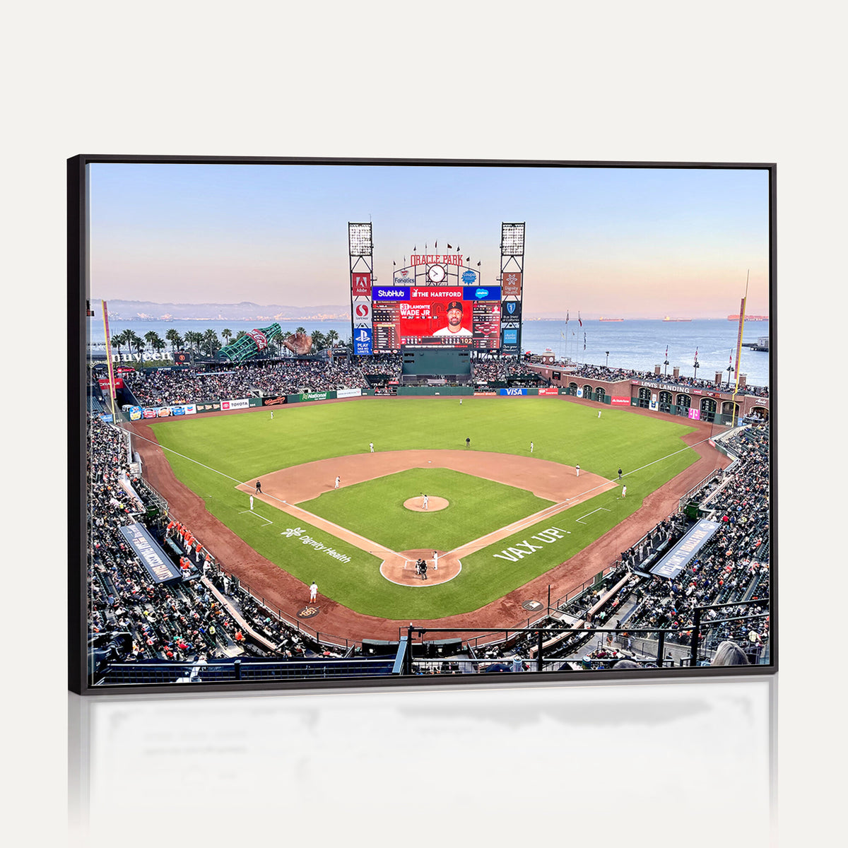 16055-MGV-CV-36X24 - San Francisco Giants Baseball Team Print, Oracle Park