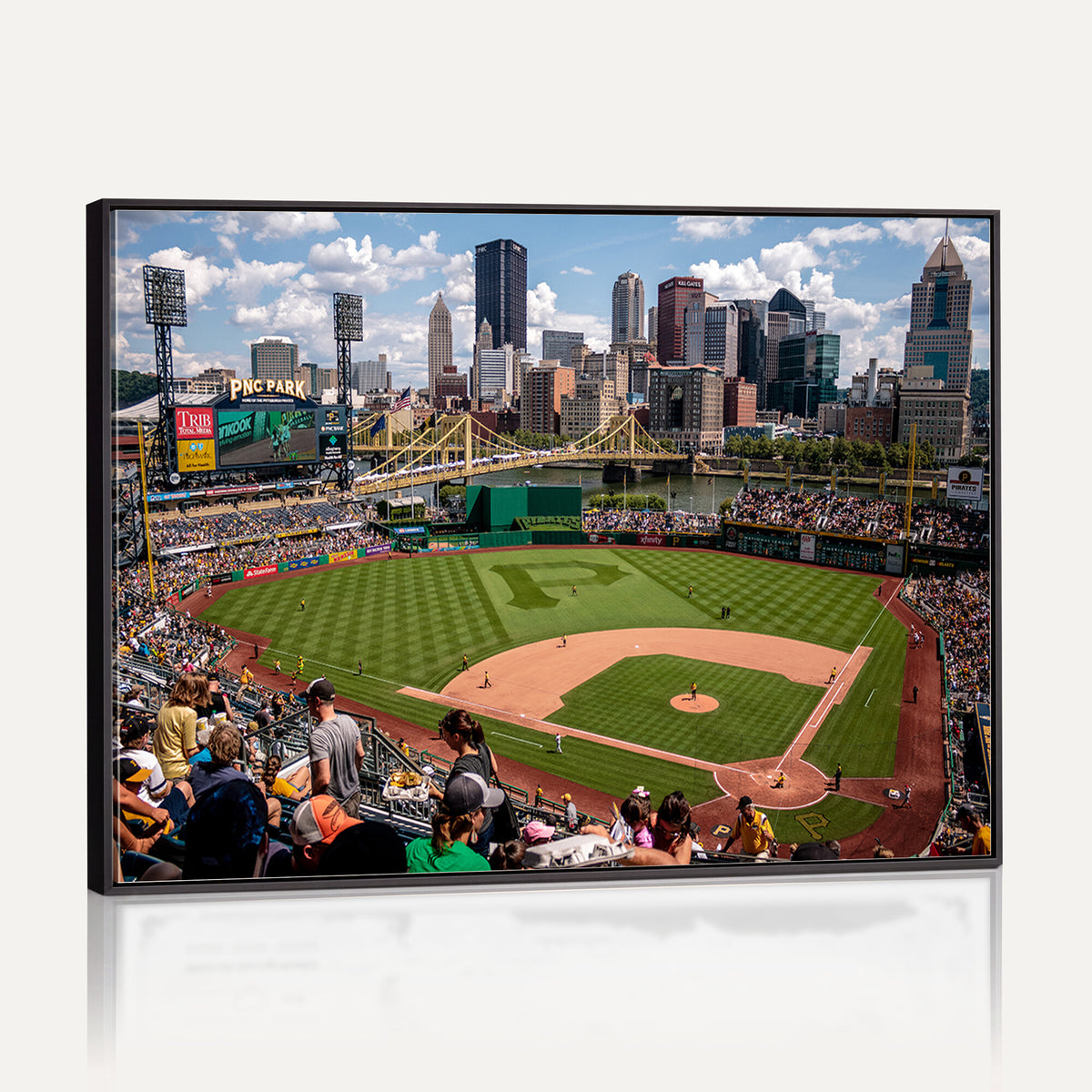 66872-MGV-CV-36X24 - Pittsburgh Pirates Baseball Team Print, PNC Park Stadium