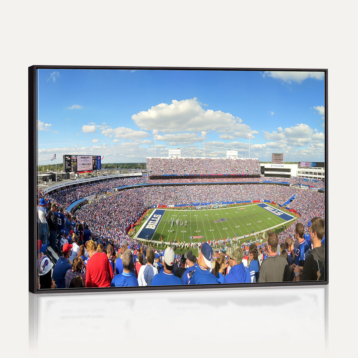 35302-MGV-CV-36X24 - Buffalo Bills NFL Football Team Print, Game Day at Buffalo Highmark Stadium