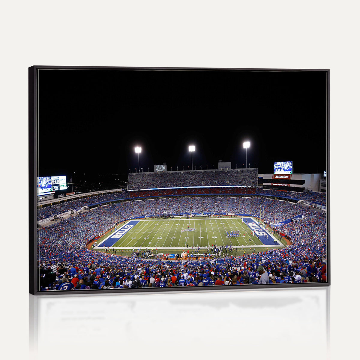 59036-MGV-CV-36X24 - Buffalo Bills Wall Art, Buffalo Bills Stadium Canvas Print for Sports Decor