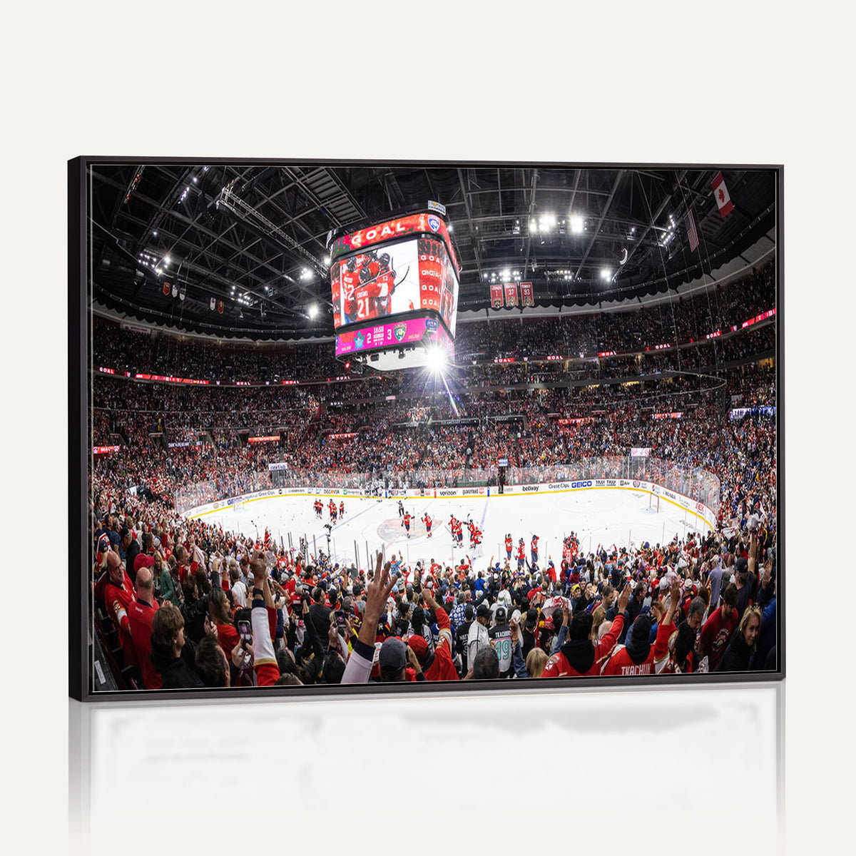 15750-MGV-CV-36X24 - Amerant Bank Arena Wall Art Canvas Print, Hockey Arena