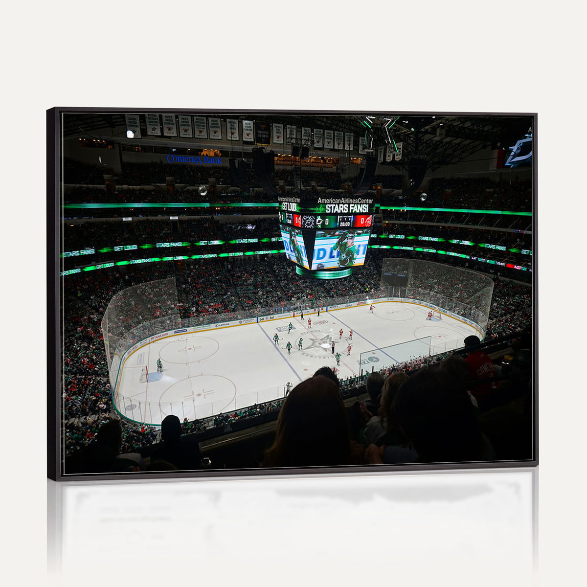 13876-MGV-CV-36X24 - American Airlines Center Dallas Stars Wall Art Canvas Print