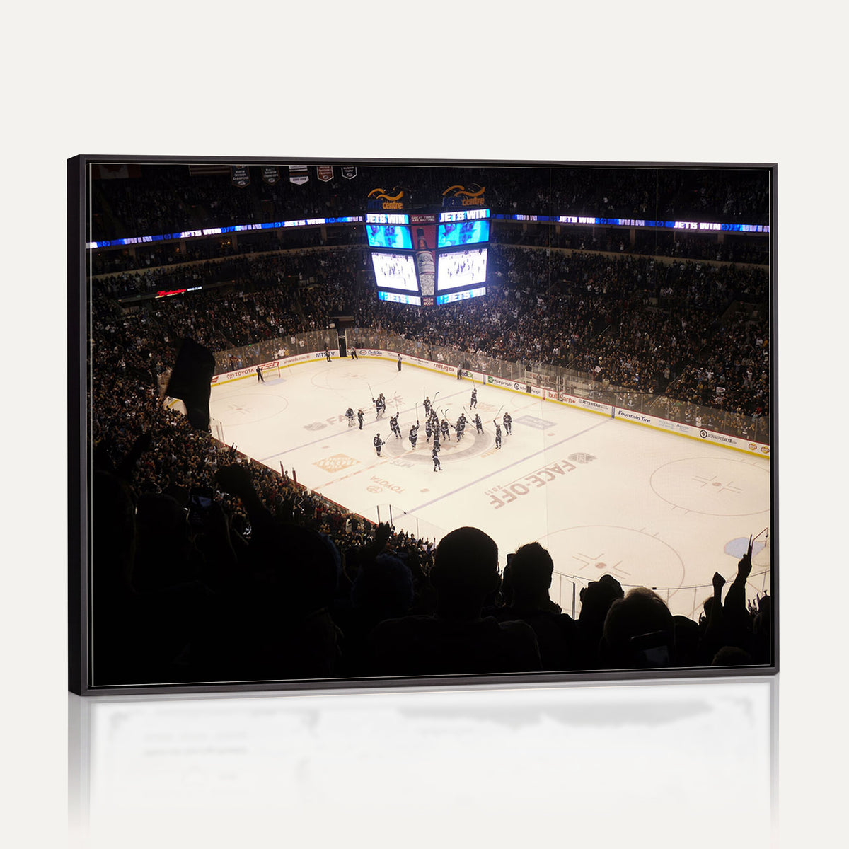 22497-MGV-CV-36X24 - Canada Life Centre Wall Art | Winnipeg Jets Hockey Team Print Canvas | Ready to Hang | Winnipeg Wall