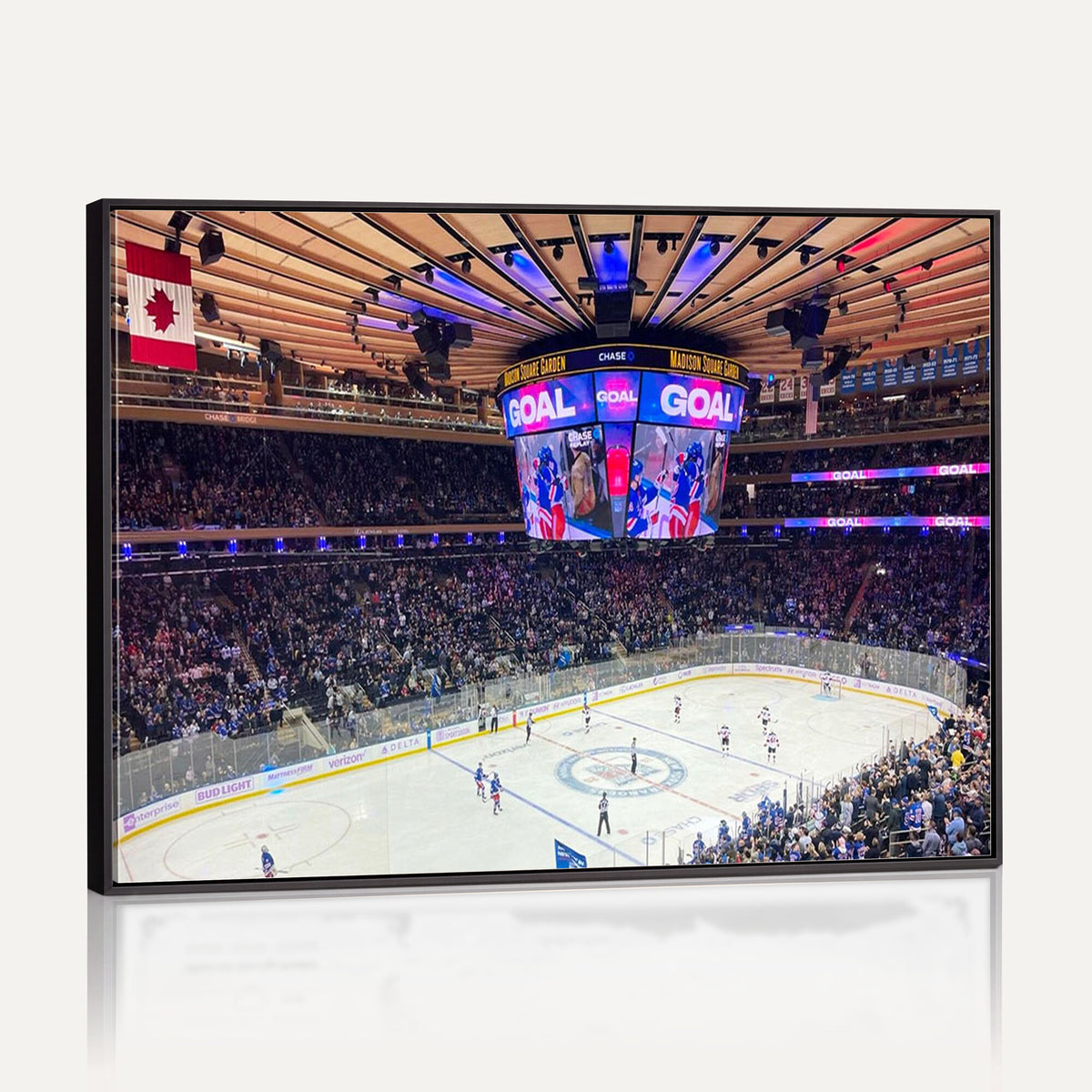 36401-MGV-CV-36X24 - Madison Square Garden New York Rangers Hockey Stadium Wall Art Canvas