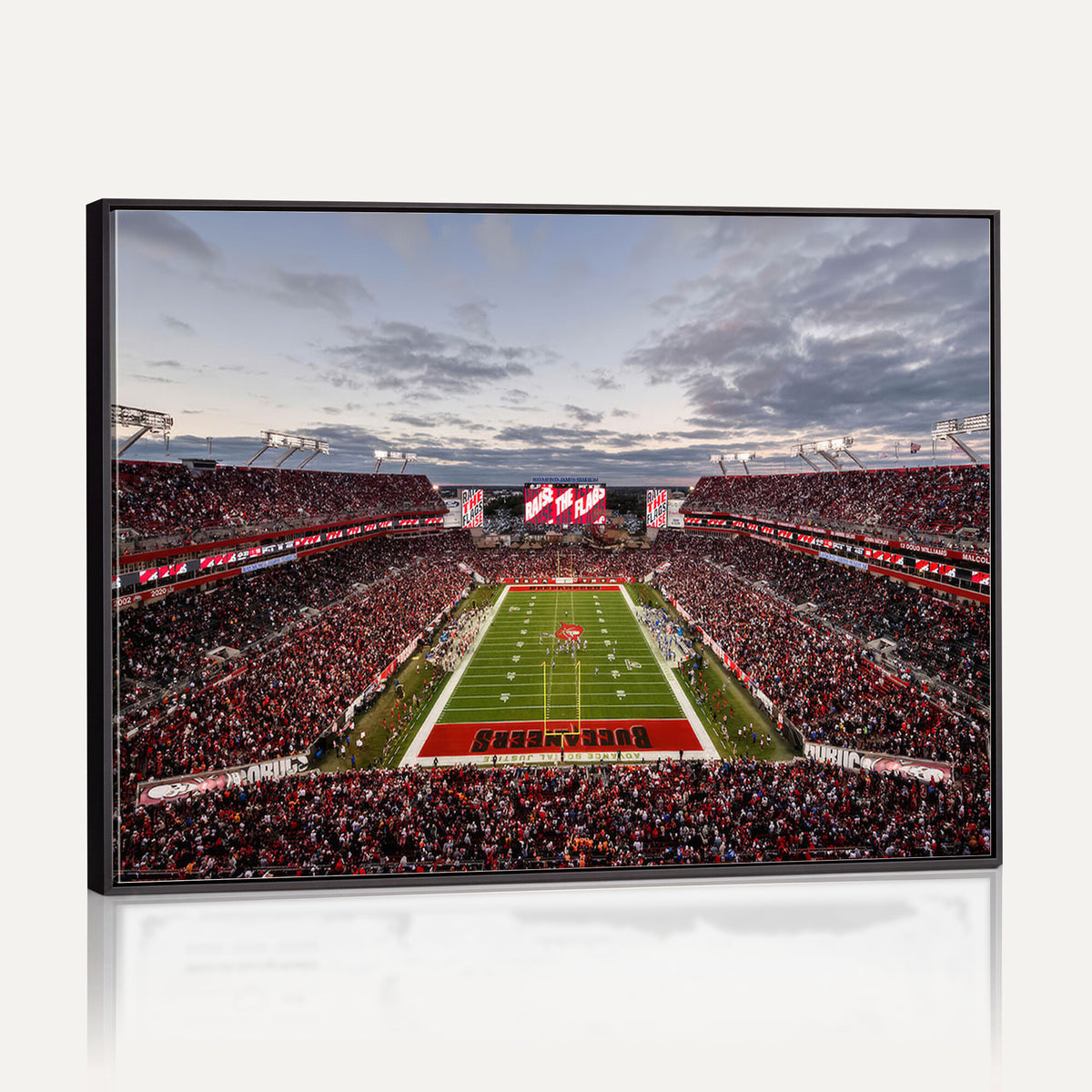 35698-MGV-CV-36X24 - Florida Tampa Raymond James Stadium Wall Art Canvas Print - NFL Football Stadium Print Canvas