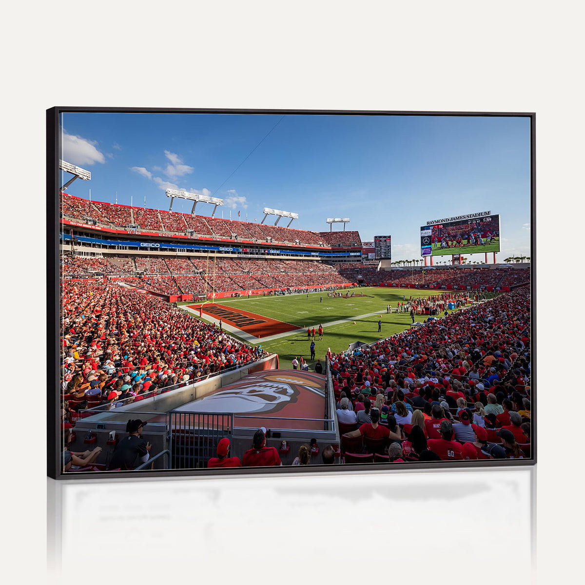 65229-MGV-CV-36X24 - Florida Tampa Raymond James Stadium Wall Art Canvas Print - NFL Football Stadium Print
