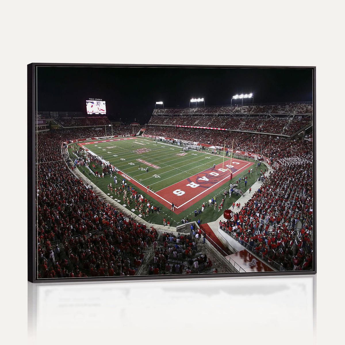 94207-MGV-CV-36X24 - Houston Cougars Football Team Print - Houston TDECU Stadium Wall Art Canvas Print