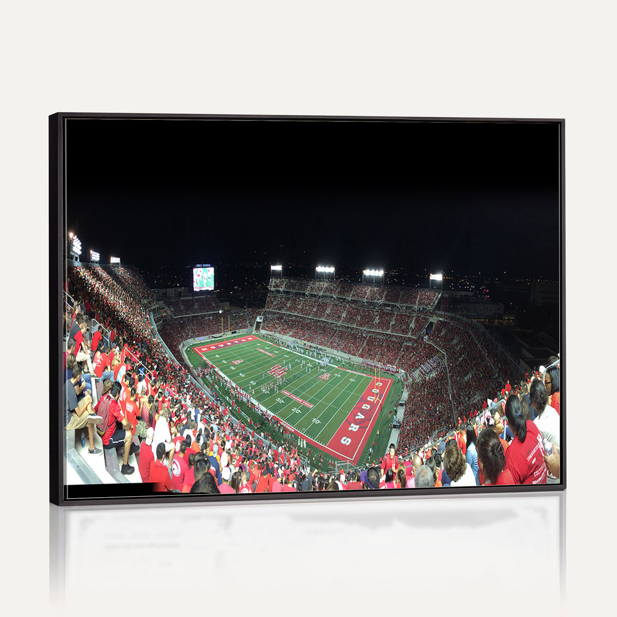 67036-MGV-CV-36X24 - Houston Cougars Football Team Print - Houston TDECU Stadium Wall Art Canvas Print