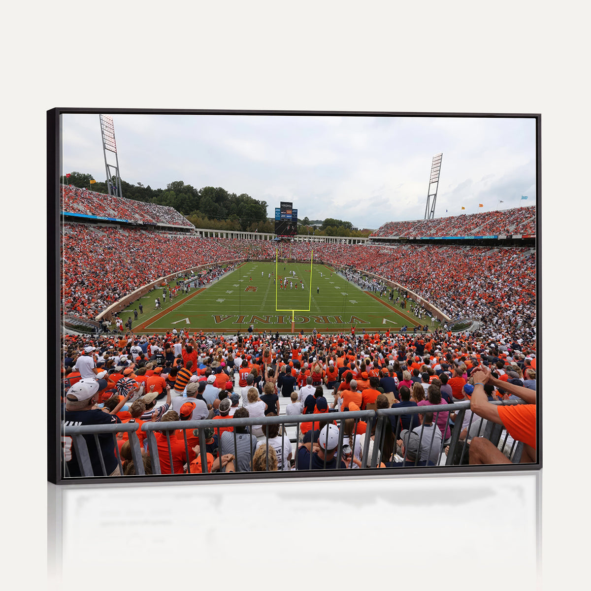 63606-MGV-CV-36X24 - Virginia Cavaliers Football Team Print, Charlottesville, Extra Large Game Room Wall Decor