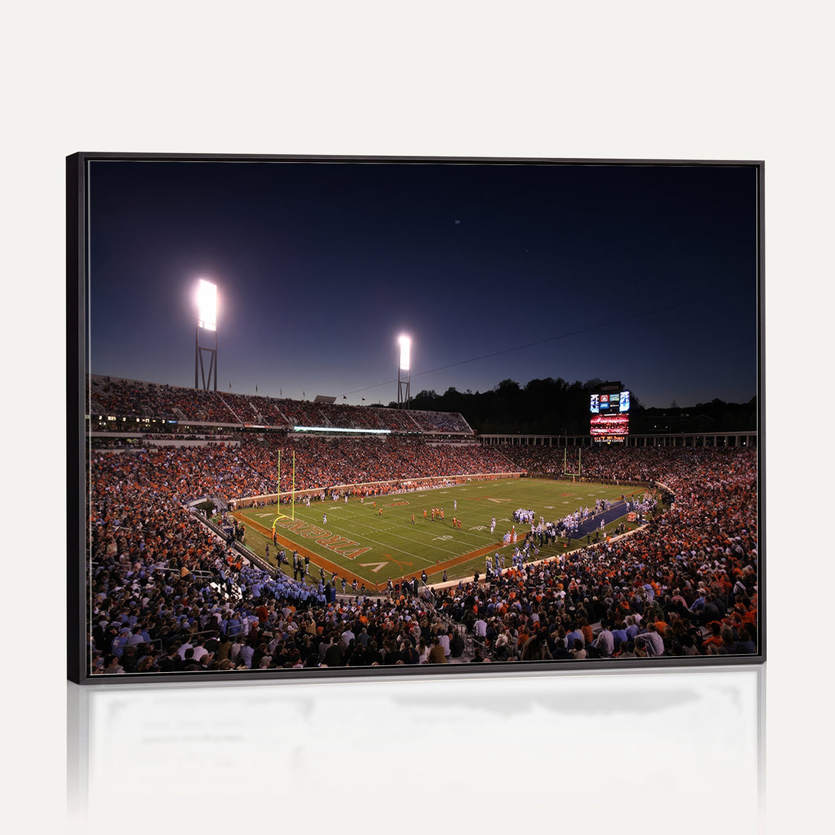 69378-MGV-CV-36X24 - Virginia Cavaliers Football Team Print - Charlottesville Scott Stadium Canvas Print Wall Art